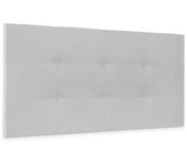 Dhome cabecero de tela aqualine capitoné 105x60cm camas 105 - gris perla