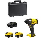 Atornillador de impacto stanley fatmax sfmcf800m2k (2 x 4,0 ah + cargador + maletín)