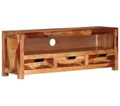 Mueble de tv | mueble de salón | mesa de tv madera maciza de acacia 110x30x40 cm cfw86181