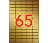 Etiquetas metalizadas oro 38.1 x 21.2mm 20 hojas apli