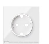 Simon 100 - tapa enchufe hub io blanco brillo 10003041-130
