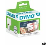 Rollo de etiquetas dymo s0722440 54 x 70 mm labelwriter™ blanco (6 unidades)