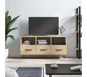 Mueble de tv | mueble de salón | mesa de tv madera de ingeniería roble sonoma 102x36x50 cm cfw27283