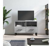 Mueble de tv | mueble de salón | mesa de tv madera de ingeniería gris sonoma 80x36x50 cm cfw25905