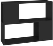 Mueble tv negro aglomerado 80x24x63 cm