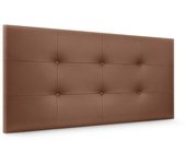 Dhome cabecero de polipiel capitoné 110x60cm camas 105 - arcilla