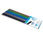 3doodler ab-mixnew1 material de impresión 3d abs negro, azul, marrón, verde, plata 2 g