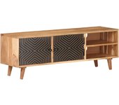 Mueble para tv | mueble de salón | mesa de tv madera maciza de acacia 115x30x39 cm cfw73169
