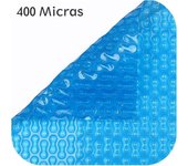 Cobertor térmico geobubble azul para piscina 400 micras (7 x 3 m.)