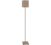 Farola tosel etoile metal vertical naranja d18 x h90 cm
