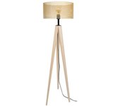 Farola tosel iris metal trípode naturales, negros d45 x h160 cm