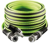 Fitt force 1/2 20 m, manguera de agua de jardín, compacta, ligera y resistente, para uso intensivo con lanza, lime