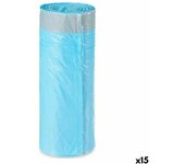 Bolsas de basura azul polietileno 15 unidades (30 l)