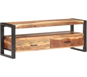 Mueble de tv | mueble de salón | mesa de tv madera maciza con acabado miel 120x35x45 cm cfw40960