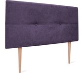 Dhome cabecero de tela aqualine con botones 110x105cm con patas camas 105 - lila