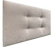 Dhome cabecero de tela aqualine con 2 hileras de botones 105x50cm camas 105 - beige