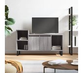 Mueble de tv | mueble de salón | mesa de tv madera contrachapada gris sonoma 100x35x55 cm cfw10338