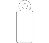 Etiquetas colgantes blancas 9 x 24mm 1.000 u. apli