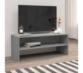 Mueble de tv | mueble de salón | mesa de tv madera contrachapada gris sonoma 100x40x40 cm cfw93418