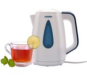 Hervidor agua eléctrico, 1,7l, resistencia oculta, inalámbrico, apagado automático, base 360º, mesko, blanco, 2200, ms 1261