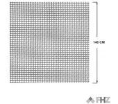 Tela mosquitera de fibra de vidrio 140cm fhz gris para puerta o ventana