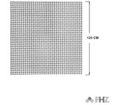 Tela de mosquitera de fibra de vidrio de 120cm fhz gris para puerta o ventana