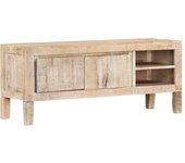 Mueble de tv | mueble de salón | mesa de tv madera maciza de mango 110x35x46 cm cfw19927