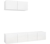 Mueble tv 3 piezas aglomerado blanco
