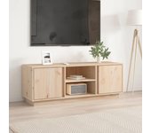 Mueble de tv | mueble de salón | mesa de tv de madera maciza de pino 110x35x40,5 cm cfw29933