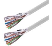 Bobina cable ftp de categoría 5e 26awg de material flexible y color gris 100m