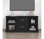 Mueble para tv | mueble de salón | mesa de tv madera contrachapada negro 99,5x35,5x48 cm cfw38317