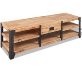 Mueble para tv | mueble de salón | mesa de tv madera de acacia maciza 140x40x45 cm cfw44173