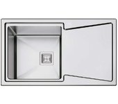 Fregadero cuadrado encastrar 86 x 50 nueva york - 1 seno - acero inox