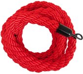 Danieli store | cordón trenzado rojo de 2 m con mosquetón negro