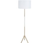 Farola tosel trident tela vertical blanco natural d40 x h165 cm