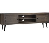 Mueble para tv | mueble de salón | mesa de tv de madera maciza de mango 140x30x45 cm cfw38926