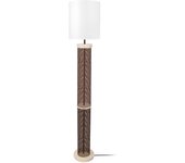 Farola tosel adonis tela columna castaño d30 x h160 cm