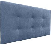 Dhome cabecero de tela aqualine capitoné 110x60cm camas 105 - azul