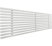 Dhome cabecero de madera reciclada dm estilo japones 135x46cm camas 120/135 - blanco sólido