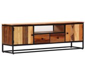 Mueble para tv | mueble de salón | mesa de tv de madera maciza reciclada 120x30x40 cm cfw88506