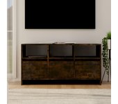 Mueble de tv | mueble de salón | mesa de tv madera de ingeniería roble ahumado 102x37,5x52,5cm cfw71975