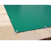 Cobertor de invierno verde lona para piscina (7,30 x 3,30 m.)