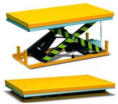 Mesa elevadora eléctrica 3000kg a 1050mm de 1200x1700mm tymbia