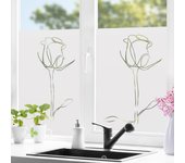 Lámina para ventana vinilo privacidad ventana 80 x 80 cm vinilo para ventanas intimidad vinilo esmerilado estático opaco 108 dormitorio