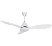 Ventilador de techo con luz led 20w top minimalista blanco y mando a distancia ø122cm