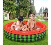 Piscina hinchable infantil sandía solmar 100l +2a rojo/verde ø100x30 cm