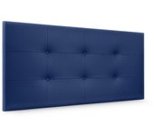 Dhome cabecero de polipiel capitoné 110x60cm camas 105 - azul