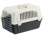 Ferplast transportín gato, transportín perro pequeño y gatos de hasta 5 kg, puerta de hierro plastificado, ranuras de ventilación, 32,5 x 48 x h 29