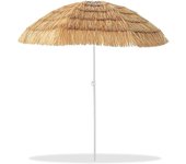 Tienda eurasia® sombrilla de playa coco - sistema plegable con tubo de acero - proteccion uv - ø180cm