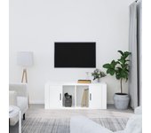 Mueble para tv | mueble de salón | mesa de tv madera contrachapada blanco 100x35x40 cm cfw49827